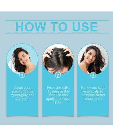 Hair Growth Oil 10ml Stimulating Hair Root Roll-on Oil - Non-Greasy Nourishing Thickening Treatment for Men and Women - Buy Online on GoSupps.com