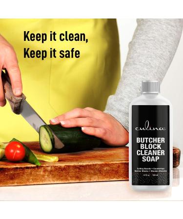 Culina Cutting Board Soap 12oz | Natural Castile Cleaner with Lemon & Orange Oils | 100% Safe for Butcher Block | International Shipping Available - Buy Online on GoSupps.com