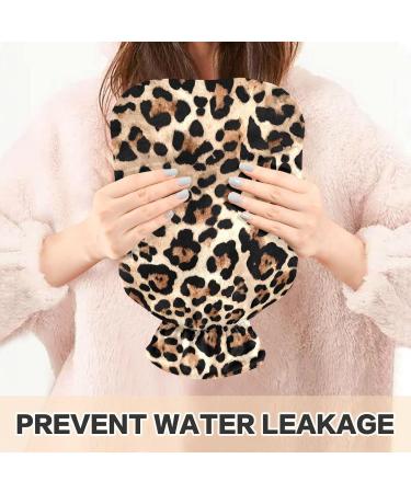 Buy Naanle Leopard Pattern Hot Water Bottle - 2L Transparent Bed Warmer for Pain Relief & Cold Therapy - Buy Online on GoSupps.com