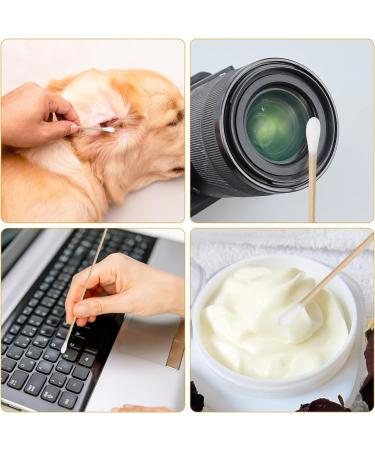 100 Long Cotton Swabs - 15cm Large Head Wooden Ear Sticks for Makeup Cleaning Beauty and Nails - International Shipping - Buy Online on GoSupps.com