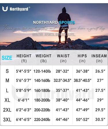 NORTHYARD Men's Lightweight Running Joggers - Quick Dry Sweatpants with Zip Pockets, Tapered Fit - Black, Large - Buy Online on GoSupps.com