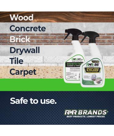 RMR Brands Mold Killer & Stain Remover Bundle - Complete Mold Prevention Kit with Disinfectant Spray - 2 x 32 Ounce Bottles - Buy Online on GoSupps.com