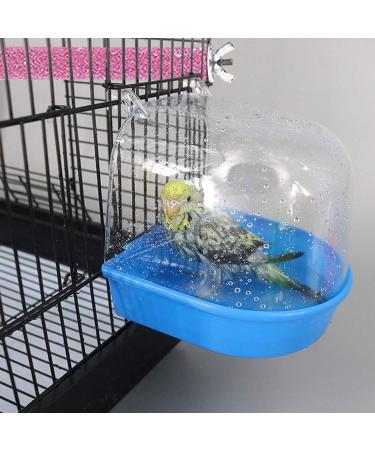 PINVNBY Parrot Bird Bath Box with Perches Stand - Ideal for Small Birds - 5 PCS Random Color - Buy Online on GoSupps.com