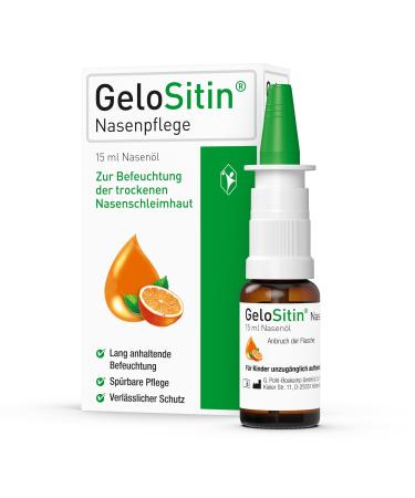 GeloSitin nasal care: nasal oil against dry nasal mucosa (as a spray)