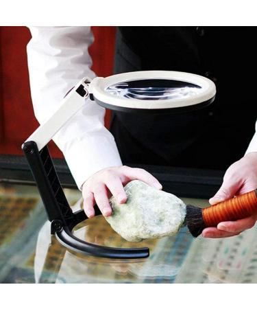 Portable Illuminated Magnifiers Desktop LED Light Hand Held Foldable with Lens Reading Hobbies Maps Crafts Full of Stars - Buy Online on GoSupps.com