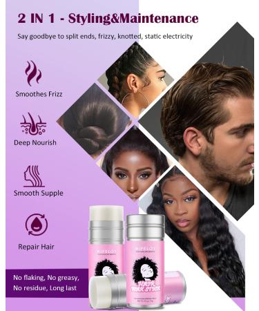 Hair Wax Stick Pomade for Smoothing Flyaways & Frizz Control - Long Lasting Styling Cream Gel for Women - Slick Back Hair Glue Wigs - Edge Control Brush - Natural 1.35 Ounce (Pack of 1) - Buy Online on GoSupps.com