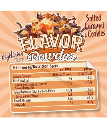 Buy All Stars FLAVOR POWDER Salted Caramel & Cookies - 240g | Enhance Your Food & Drinks! - Buy Online on GoSupps.com