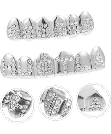 LALAFINA 1 Set Cosplay Costumes BBQ Grill Scary Halloween Props Fangs Tricky Teeth Makeup Man Hip Hop - Buy Online on GoSupps.com