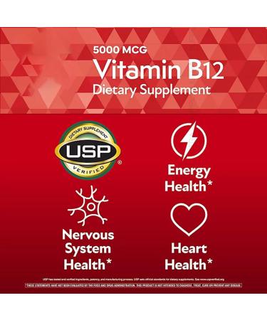 Members Mark Vitamin B12 (300 Count.) Quick Dissolve Tablets 5000 mcg Cherry Flavor Methylcobalamin for Energy & Nervous System Support USP Verified - Buy Online on GoSupps.com