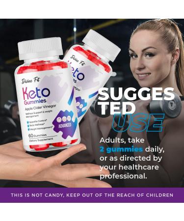 Divine Fit Keto ACV Gummies - 30 Day Supply of Divine Fits for Ultimate Weight Loss - Buy Online on GoSupps.com