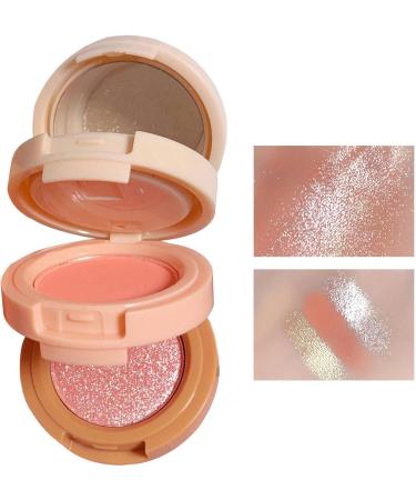 Blusher Palette | 3-Colored Blush Powder | Multi-Layer Facial Pressed Powder Cheek Matte Mineral Blush Blendable Long-Lasting All-Day 1# Moonlight Mermaid - Buy Online on GoSupps.com