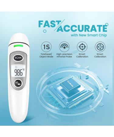 Buy Forehead Thermometer for Adults & Kids - Touchless Digital Infrared Thermometer with LCD Screen & Fever Alarm - Fast International Shipping - Buy Online on GoSupps.com