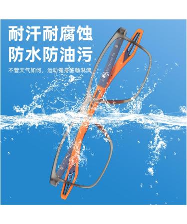 SHXSYN KY1119 Myopia-Anti Blue Light Glasses - Stylish Large Frame for Men & Women | TR90 Sports Optical Frame | 1.50 Gray Lens - Buy Online on GoSupps.com