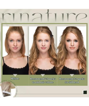 Runature Real Hair Tape Extensions - 20 Pieces Balayage Blonde 50cm Remy Hair #18/20 & #18/26 - Smooth & Seamless - Buy Online on GoSupps.com