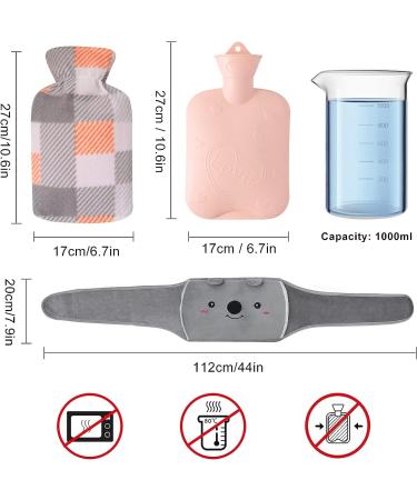 Buy Lutfi 3-in-1 Heat Bottle Belt | Koala Hot Water Bottle for Pain Relief - Neck Back Shoulder & Leg Comfort | International Shipping Available - Buy Online on GoSupps.com