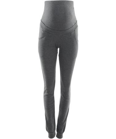 Purpless Maternity Over Bump Support Joggers - Dark Gray Melange - Buy Online on GoSupps.com