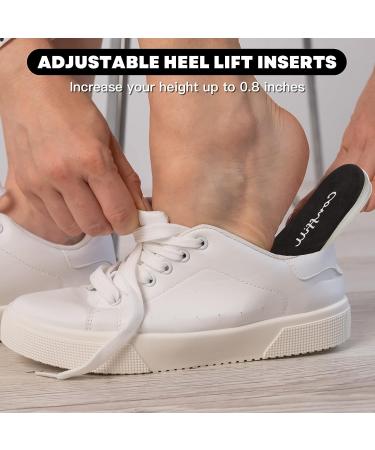 Adjustable Heel Lifts for Shoes 4-Layer 1 Inch Height Increase Insoles | Achilles Tendonitis Relief | Leg Length Discrepancy Correction | Heel Inserts for Women Men | Size L (W 8.5-12 M 7.5-13) | 1 Pair - Buy Online on GoSupps.com