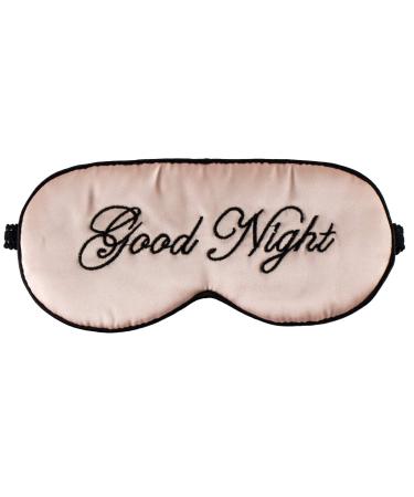 Silk Sleep Eye Mask for Women and Men Soft Ladies Ultra Lightweight Adjustable Strap Satin Eye Night Blindfold Eyeshade Cover for Full Night's Sleep Travel and Nap Pink