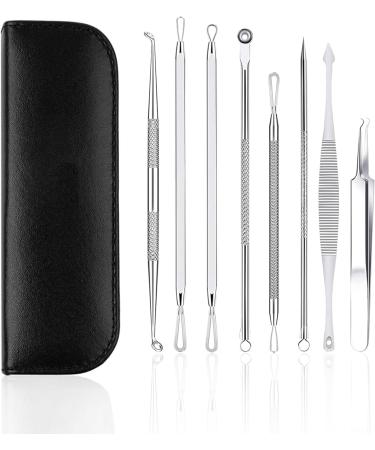 FANMAOUS 8pcs Pimple Popper Tool Kit Blackhead Remover Tools Blackhead Extractor Pimple Extractor Pimple Popper Tool Zit Popper Tool Acne Tools Comedone Extractor Black Head Remover for Face - Buy Online on GoSupps.com