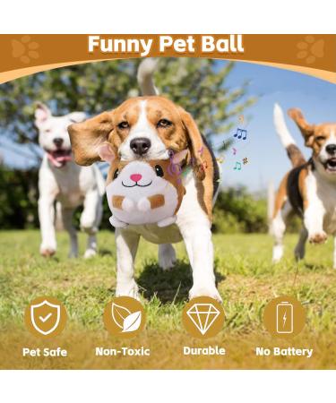 Moving Dog Toy Ball - Active Plush Toys for Pets | Non-Toxic Bite-Proof | Ideal for Pet Training - Buy Online on GoSupps.com
