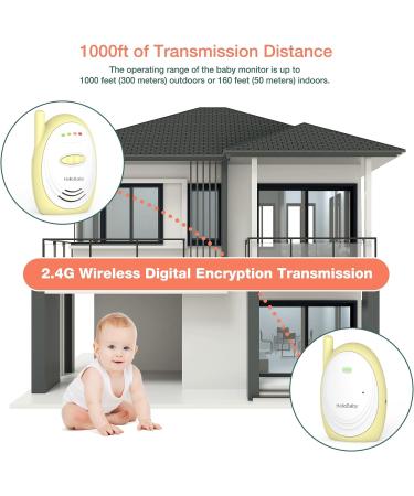 Hellobaby HB168 Digital Baby Monitor | DECT Audio Babyphone | Safe 300m Range | Eco Mode & USB Connection - Buy Online on GoSupps.com