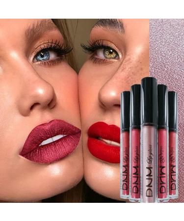 3Pcs Matte Lip Gloss Set Matte Liquid Lipstick Set Lip Stain Long-Lasting Waterproof Lipgloss Makeup Gift Lipsticks Set Vibrant Lips Set (#04) - Buy Online on GoSupps.com
