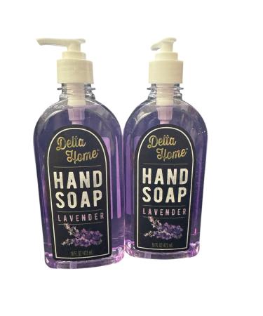 Delta Home Lavender Hand Soap 16floz/473ml. OF 2 (16FL.OZ Lemon)