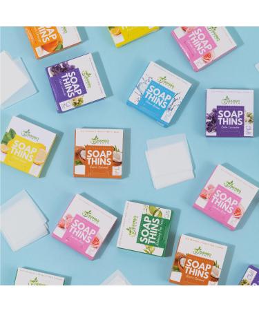 400 Sheets Antibacterial Paper Soap Strips For Hand Washing - 8 Pack Portable Disinfecting Pocket Travel Soap Thins Dissolvable & Disposable Camping Mini Size Dry SoapSheets For Hands (Variety 8x50) Antibacterial Variety Pack - Buy Online on GoSupps.com