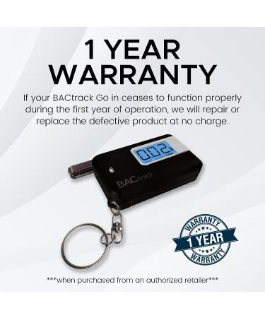 BACtrack Go Keychain Breathalyzer (Black) + 20 Mouthpieces Bundle - Buy Online on GoSupps.com