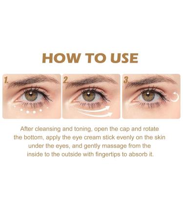 Retinol Eye Cream Stick Lightens Eye Bags Dark Circles Eye Lines Hydrates Moisturizes Firms Eye Area Skin - Buy Online on GoSupps.com