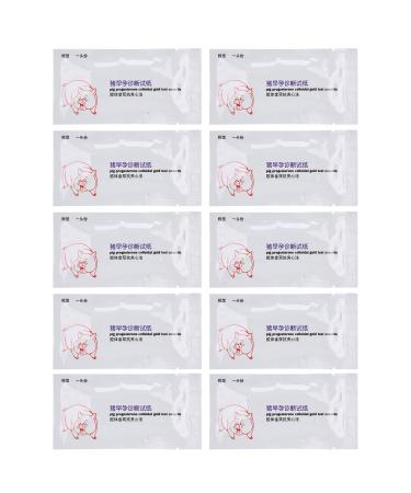 Zerodis Pig Pregnancy Test Paper,10Pcs Livestock Disposable Pregnant High Accuracy Testing Early Pregnancy Diagnosis Tool for Pig Cow