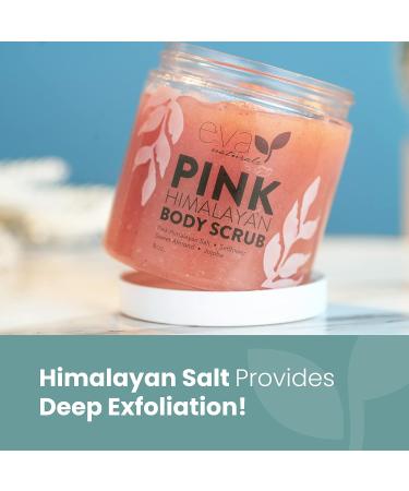 Pink Himalayan Body Scrub by Eva Naturals - Exfoliating Body and Foot Scrub for Women and Men - Deep Moisturizing and Nourishing Skin Treatment - Buy Online on GoSupps.com