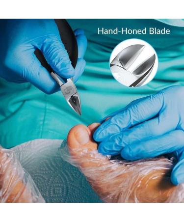 Precision Toenail Clippers Nail Clippers Trimmer for Thick or Ingrown Toenails Fingernail Clipper Surgical Grade Stainless Steel for Ingrown & Thick Nail (Black) - Buy Online on GoSupps.com