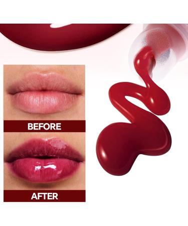 Lip StainHigh Gloss Moisturizing Lip Care Lip Gloss with Long Lasting Hydration Volumizing and Nourishing for Women and Girls for Beauty Parties Dating and Gatherings - Buy Online on GoSupps.com