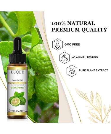 Buy EUQEE Pure Bergamot Essential Oil 10ml - Ideal for Diffusers Humidifiers Candle Making & DIY Soap - International Shipping Available - Buy Online on GoSupps.com