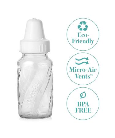 Evenflo 4oz Glass Twist Bottles - Pack of 6 | Classic Feeding Essentials - Buy Online on GoSupps.com