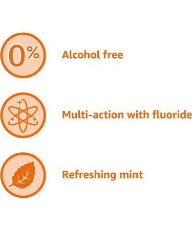 Buy Amazon Basics Anticavity Fluoride Mouthwash - Alcohol Free Refreshing Mint 1 Liter 4-Pack | International Shipping Available - Buy Online on GoSupps.com