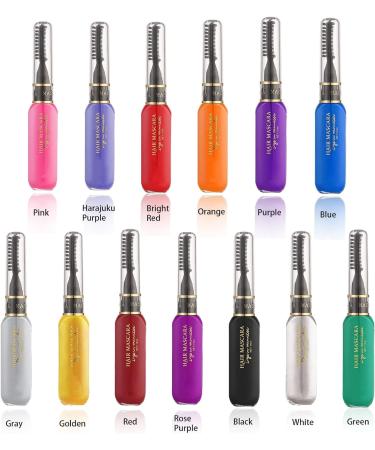 White Hair Spray Colour for Kids Temporary Hair Chalk Comb Washable Hair Dye Instant Hair Dye for Christmas Halloween Birthdays Parties(White) - Buy Online on GoSupps.com