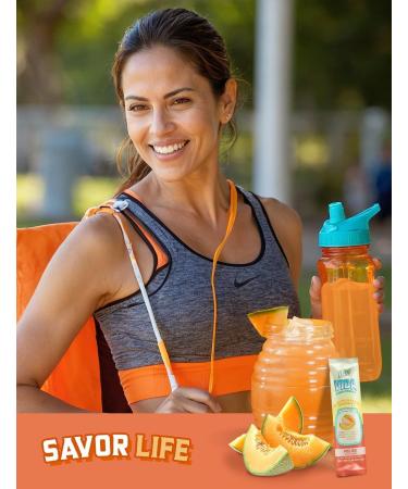 KLASS VIDA Hydration + Immunity Electrolyte Drink Mix Cantaloupe Agua Fresca Flavor | Sugar-Free Powder with Wellmune Acerola Coconut Water & Minerals | 15 Single-Serve Stick Packs Low Calorie - Buy Online on GoSupps.com