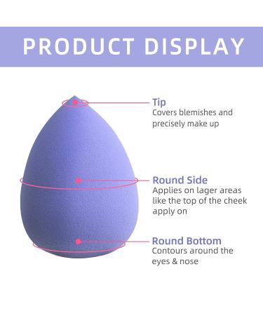 Dolovemk 10 Parts Makeup Sponge Mixer Set - Latex-Free Foundation Sponges in 10 Colors for Liquid Makeup - Handmade Craft - Buy Online on GoSupps.com