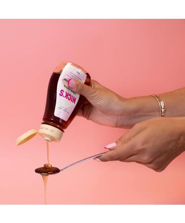 Nicks Fiber Syrup with Honey Aroma - High-Fiber Natural Keto Sweetener Gluten-Free Low Carb No Added Sugar (300g) - International Shipping Available - Buy Online on GoSupps.com