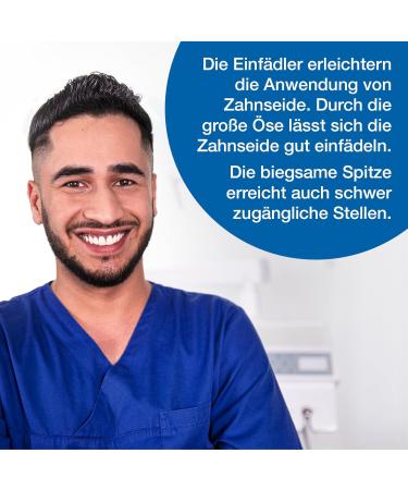 Wellsamed Dental Floss Threaders - Tasteless for Braces Bridges & Implants (60 Pieces 1.00 m) - Optimal Oral Care Solution - Buy Online on GoSupps.com