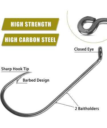 Baitholder Snelled Hook Leader Rig 24pcs - Saltwater/Freshwater Fishing Wire Rigs with Hooks & Swivels - Buy Online on GoSupps.com
