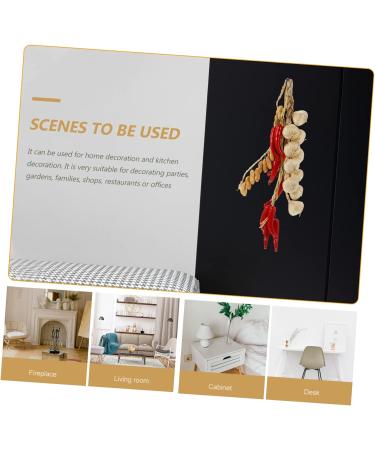 Zerodeko 6 Pcs Simulation Vegetable Pendant Chili Pepper Ornament Party Layout Prop Halloween Garland Fruit Decor Mexico Decorations Desk Topper Fake Corn Red Model Hardened Foam Red Beigex2pcs 13X53CMx2pcs - Buy Online on GoSupps.com