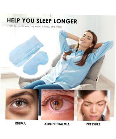PLAFOPE 1 Set Neck Wrap Eye Mask Set Night Mask Anti-fatigue Eye Cooling Gel Eye Masks Gel Headache Headband Gel Pad Sleep Blindfold Cosmetology Kit Ice Eye Patch Cold Compress Eye Suede - Buy Online on GoSupps.com