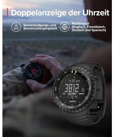 Suunto Unisex Core Outdoor Watch All Black | Durable & Stylish Adventure Timepiece for Global Shipping - Buy Online on GoSupps.com
