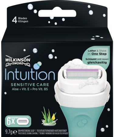 Wilkinson Sword Intuition Sensitive Care Razor Blades for Women 6 pcs - Buy Online on GoSupps.com