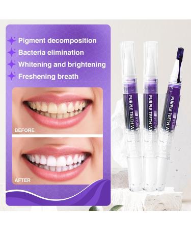 Purple Teeth Whitening Gel Pen - Instant Stain Removal & Color Correction | Ship Internationally - Buy Online on GoSupps.com