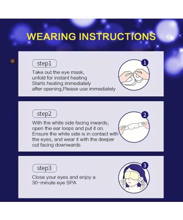 Steam Masque SPA Warm Sleep Eye Masque Warm Eye Compress for Soothe Dry Eyes Relief Eye Fatigue Self Heating Pads - Buy Online on GoSupps.com
