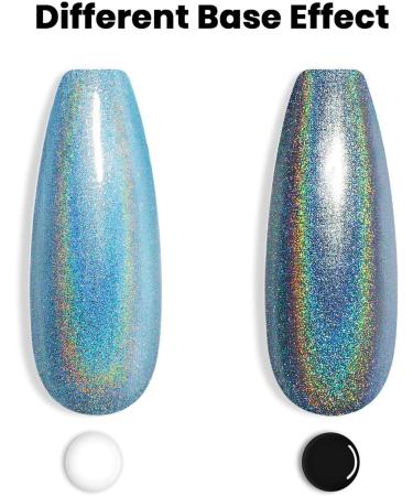 Vishine Holographic Gel Nail Polish Set of 6 Colors Rose Gold Purple Silver Green Blue Gel Polish with Mermaid Unicorn Effect Glitter Nail Gel for Nail Slaon Home Manicure 8ml 6 Color Set - 8ml - Buy Online on GoSupps.com